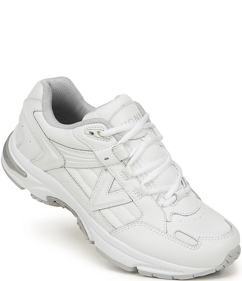 Vionic 23Walk 2.0 Leather and Mesh Lace Up Sneakers