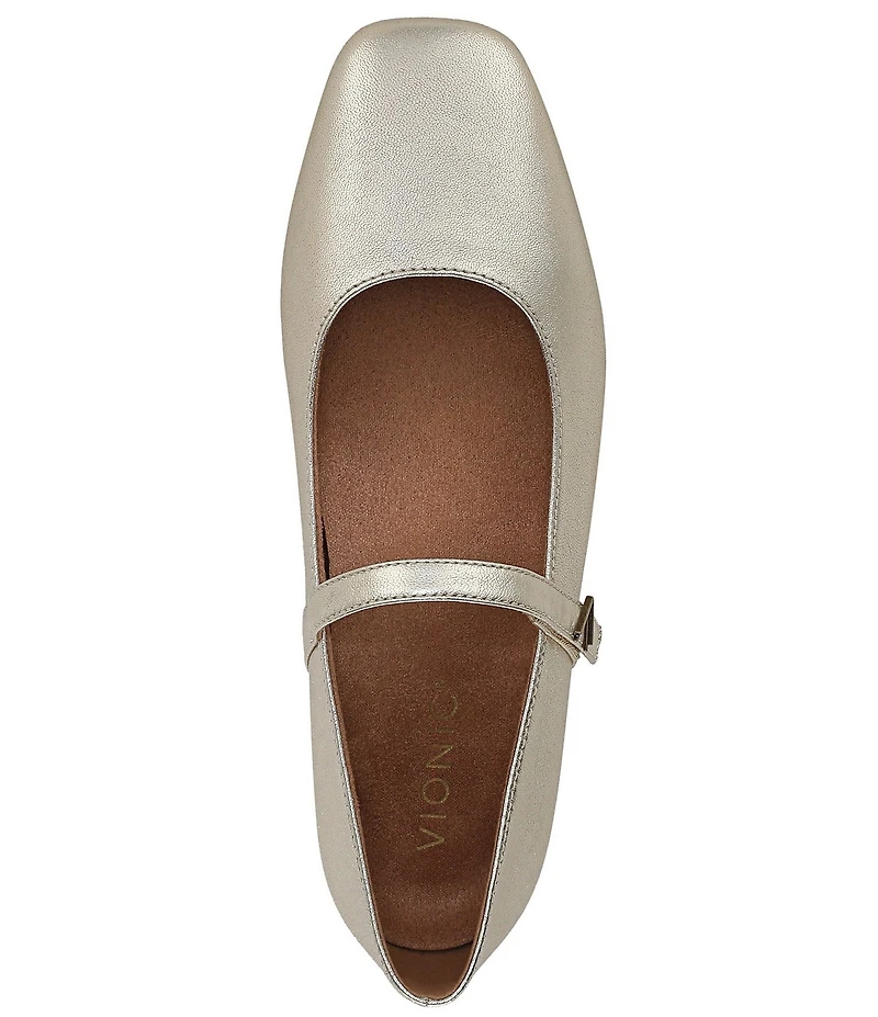 Vionic Alameda Leather Mary Jane Flats