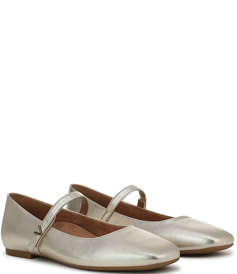 Vionic Alameda Leather Mary Jane Flats
