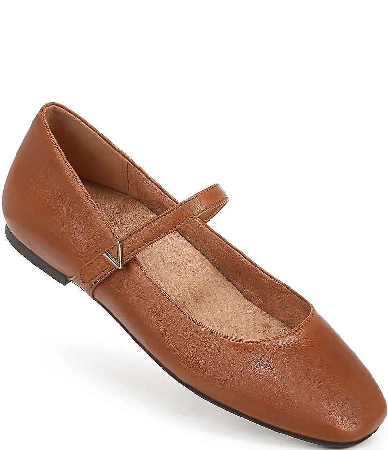 Vionic Alameda Leather Mary Jane Flats