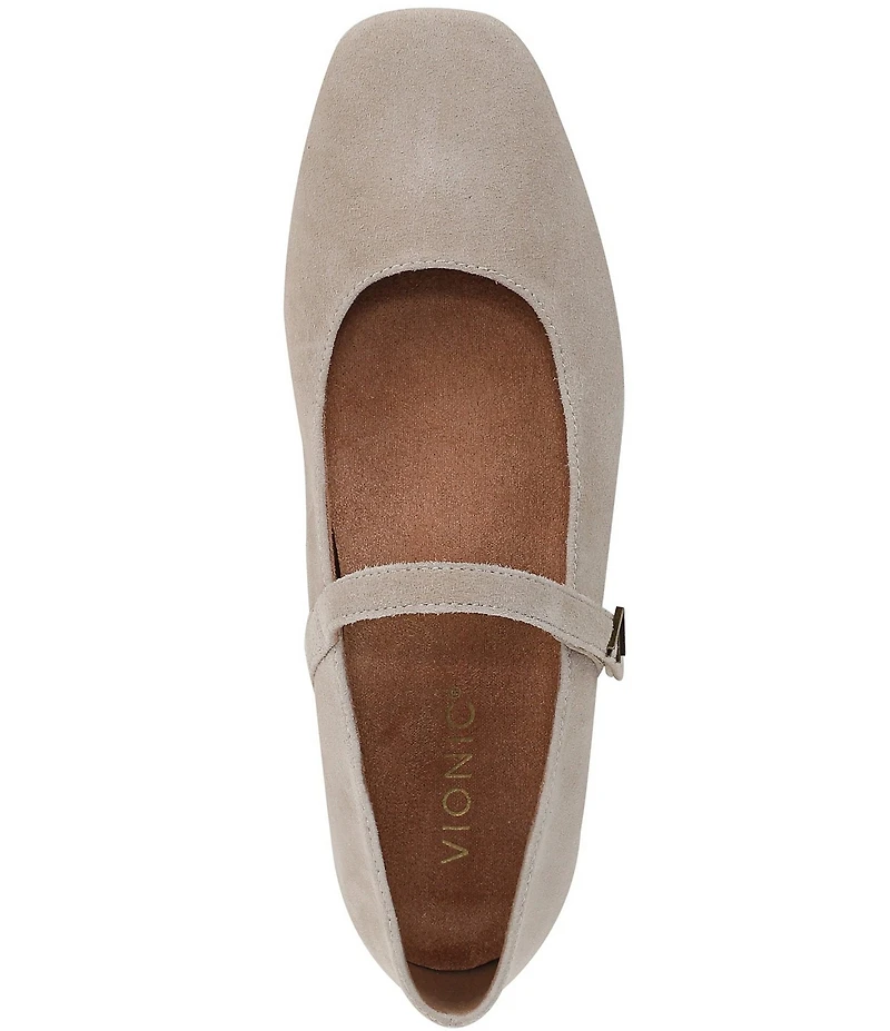 Vionic Alameda Suede Mary Jane Flats