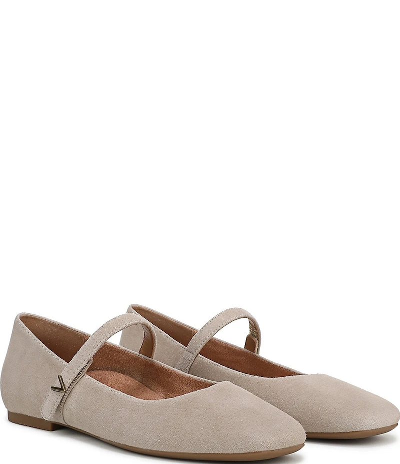 Vionic Alameda Suede Mary Jane Flats