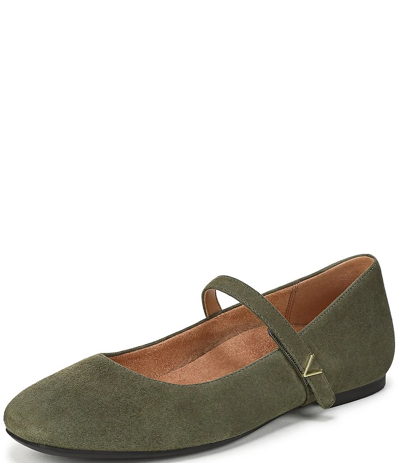 Vionic Alameda Suede Mary Jane Flats