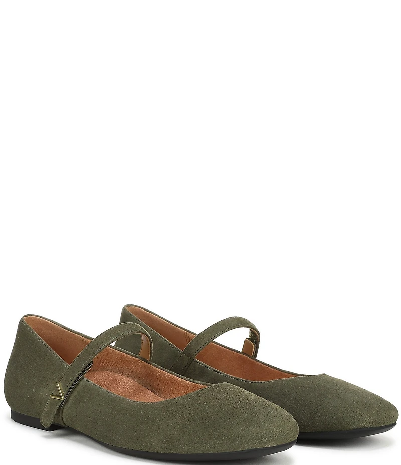 Vionic Alameda Suede Mary Jane Flats