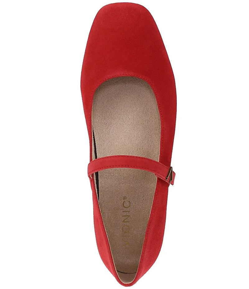 Vionic Alameda Suede Mary Jane Flats