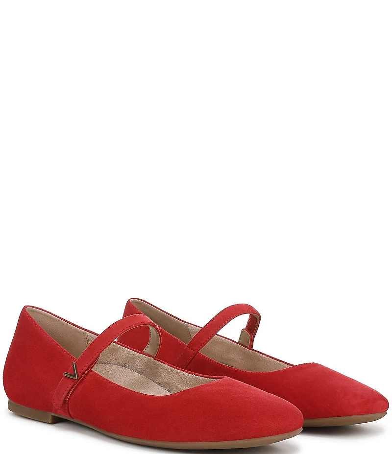 Vionic Alameda Suede Mary Jane Flats