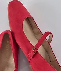 Vionic Alameda Suede Mary Jane Flats