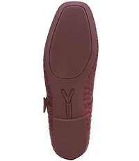 Vionic Alameda Suede Snake Print Mary Jane Flats