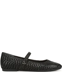 Vionic Alameda Suede Snake Print Mary Jane Flats