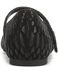 Vionic Alameda Suede Snake Print Mary Jane Flats