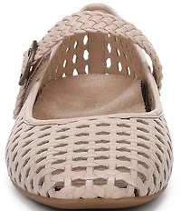 Vionic Alameda Woven Leather Mary Jane Flats