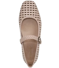 Vionic Alameda Woven Leather Mary Jane Flats
