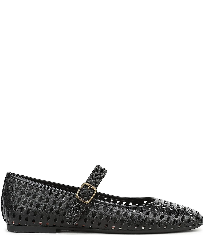 Vionic Alameda Woven Leather Mary Jane Flats
