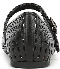 Vionic Alameda Woven Leather Mary Jane Flats