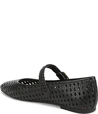 Vionic Alameda Woven Leather Mary Jane Flats