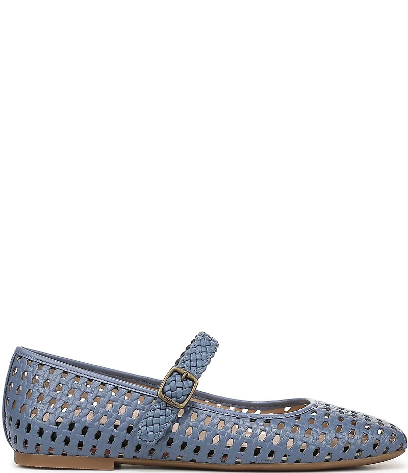 Vionic Alameda Woven Leather Mary Jane Flats