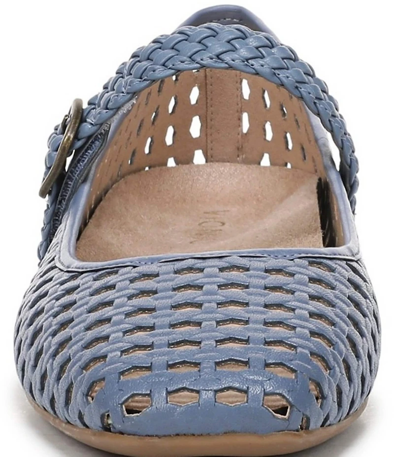 Vionic Alameda Woven Leather Mary Jane Flats