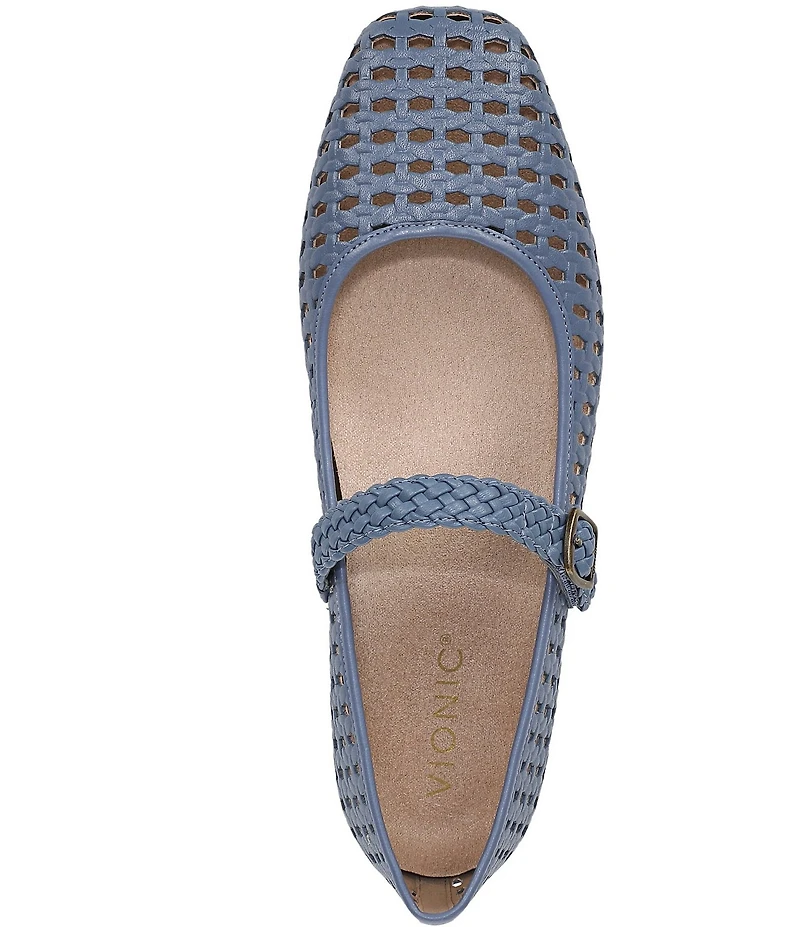 Vionic Alameda Woven Leather Mary Jane Flats