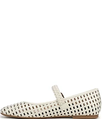 Vionic Alameda Woven Leather Mary Jane Flats