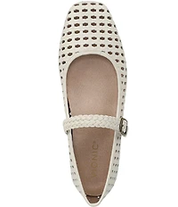 Vionic Alameda Woven Leather Mary Jane Flats