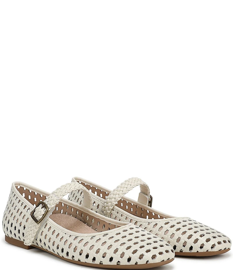 Vionic Alameda Woven Leather Mary Jane Flats