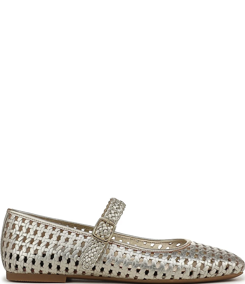 Vionic Alameda Woven Leather Mary Jane Flats