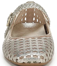 Vionic Alameda Woven Leather Mary Jane Flats