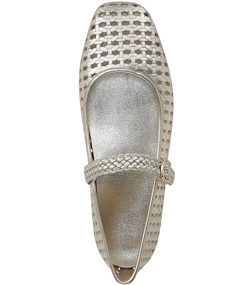 Vionic Alameda Woven Leather Mary Jane Flats