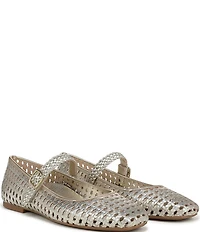 Vionic Alameda Woven Leather Mary Jane Flats