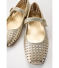 Vionic Alameda Woven Leather Mary Jane Flats