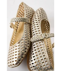 Vionic Alameda Woven Leather Mary Jane Flats