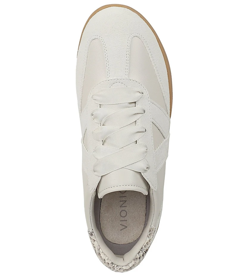 Vionic Arabelle Leather Lace Up Sneakers