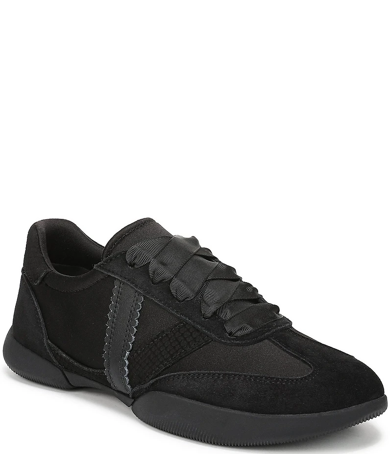 Vionic Arabelle Nylon And Leather Lace Up Sneakers