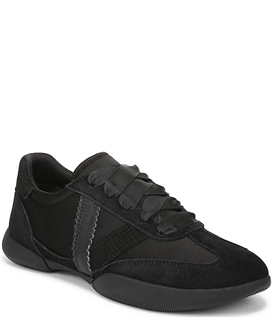 Vionic Arabelle Nylon And Leather Lace Up Sneakers