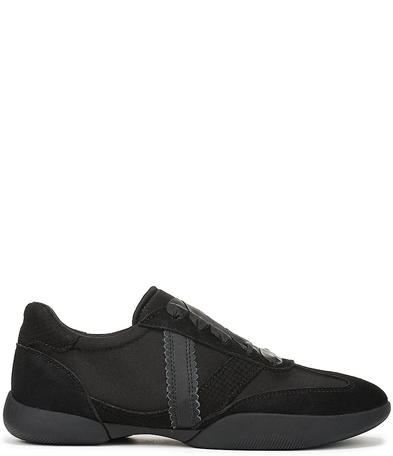 Vionic Arabelle Nylon And Leather Lace Up Sneakers