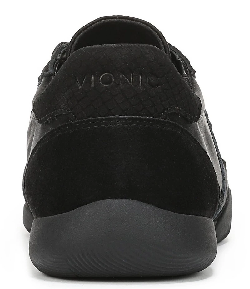 Vionic Arabelle Nylon And Leather Lace Up Sneakers