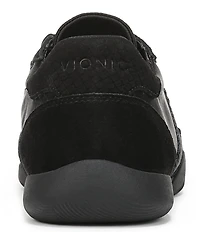 Vionic Arabelle Nylon And Leather Lace Up Sneakers