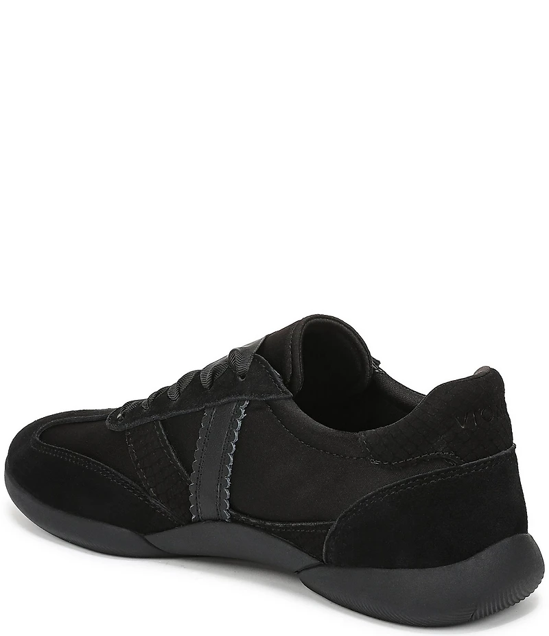 Vionic Arabelle Nylon And Leather Lace Up Sneakers
