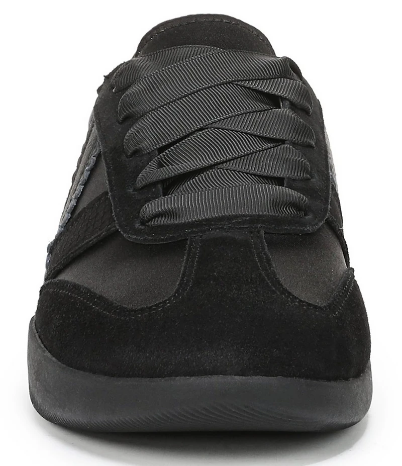 Vionic Arabelle Nylon And Leather Lace Up Sneakers