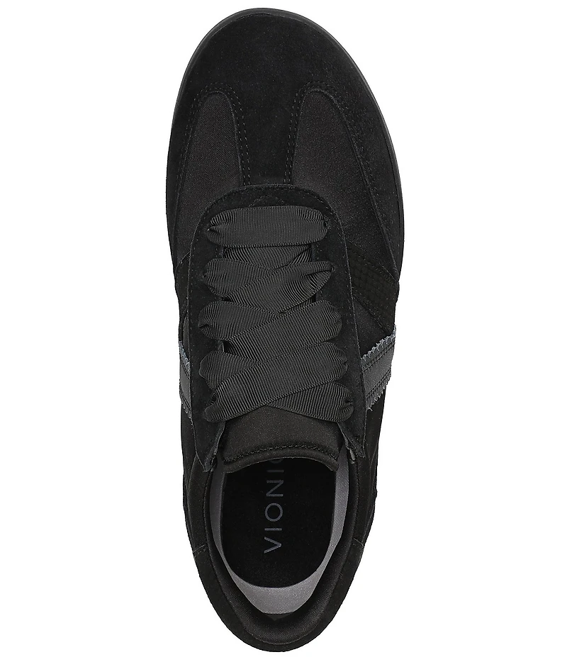 Vionic Arabelle Nylon And Leather Lace Up Sneakers