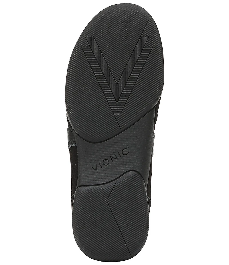 Vionic Arabelle Nylon And Leather Lace Up Sneakers