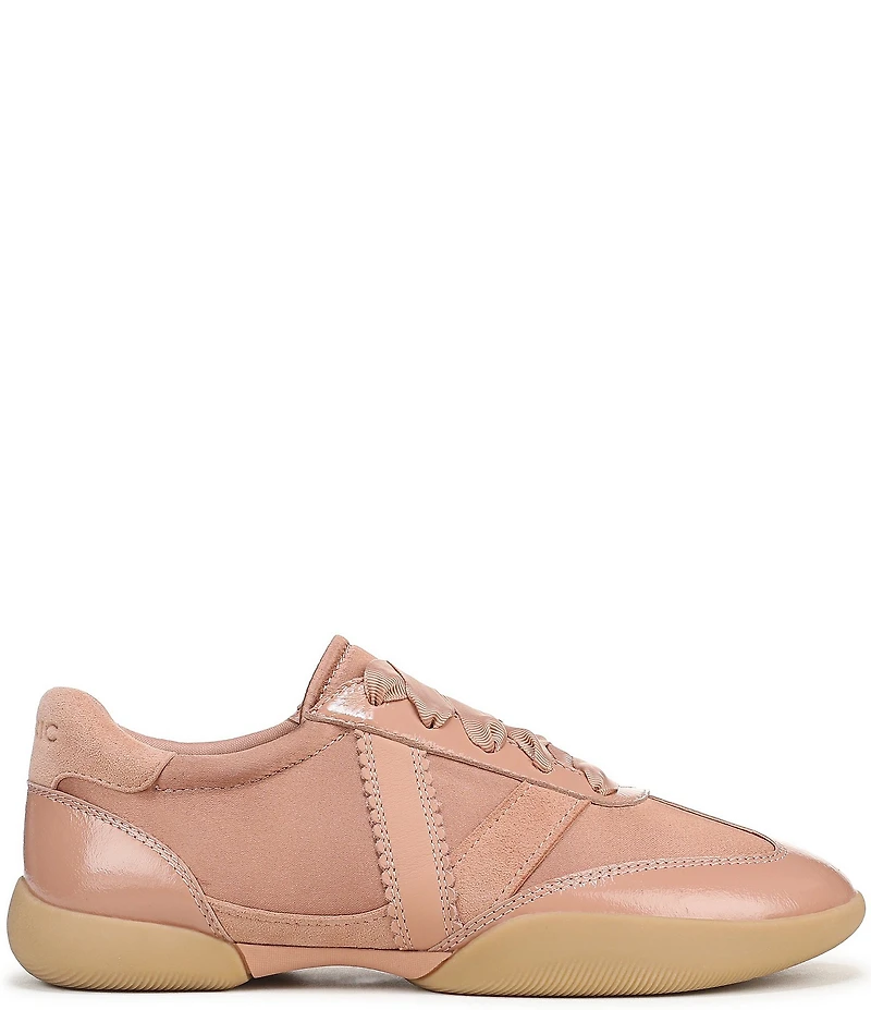 Vionic Arabelle Nylon And Leather Lace Up Sneakers