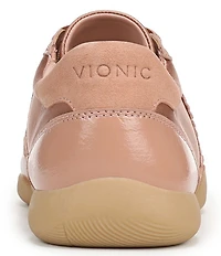 Vionic Arabelle Nylon And Leather Lace Up Sneakers