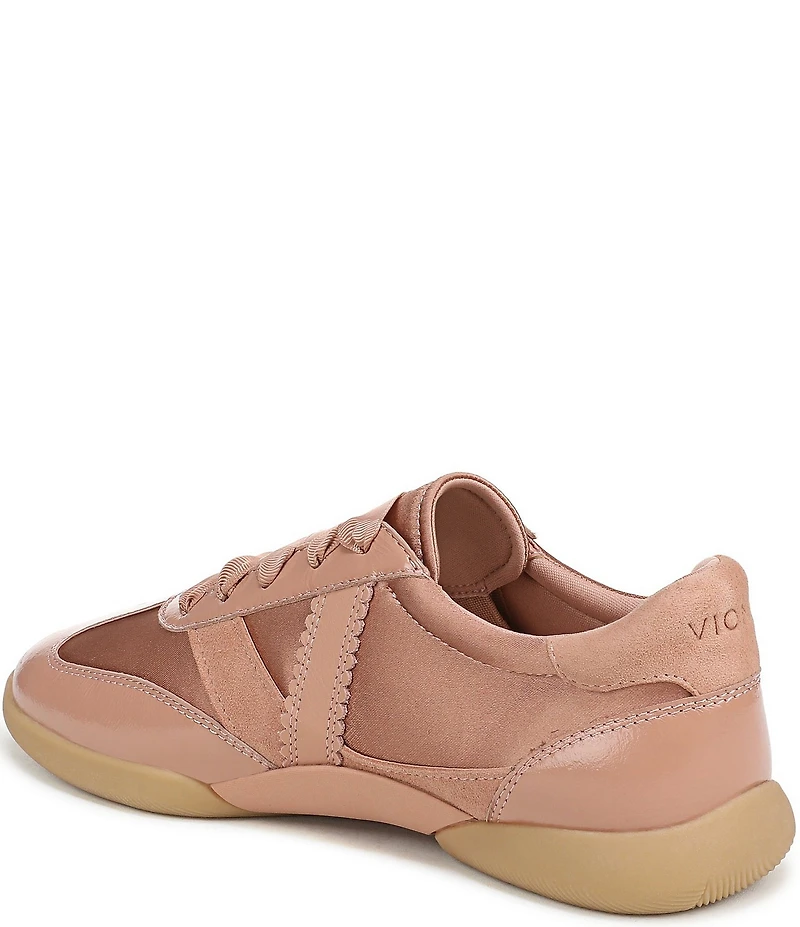 Vionic Arabelle Nylon Leather Ribbon Lace Sneakers