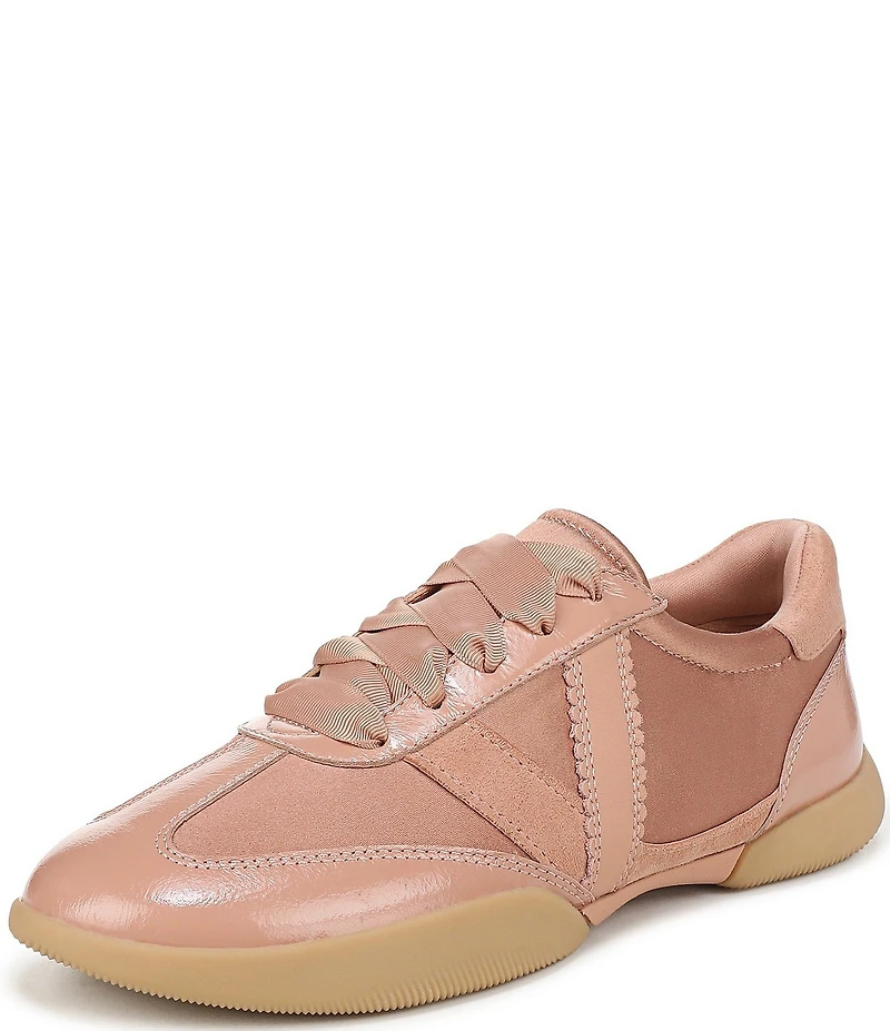 Vionic Arabelle Nylon Leather Ribbon Lace Sneakers