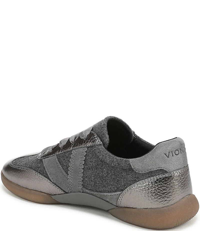 Vionic Arabelle Wool Metallic Leather Sneakers