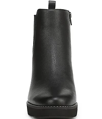Vionic Aria 2.0 Leather Lugged Wedge Booties
