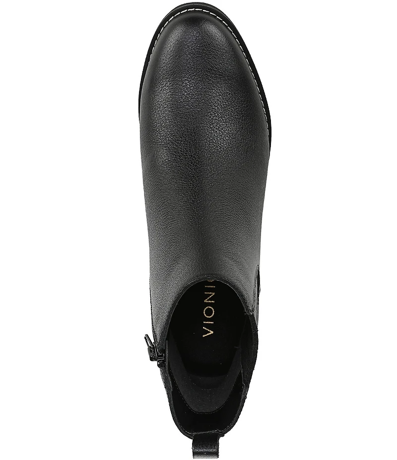 Vionic Aria 2.0 Leather Lugged Wedge Booties