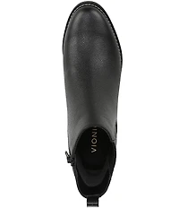 Vionic Aria 2.0 Leather Lugged Wedge Booties