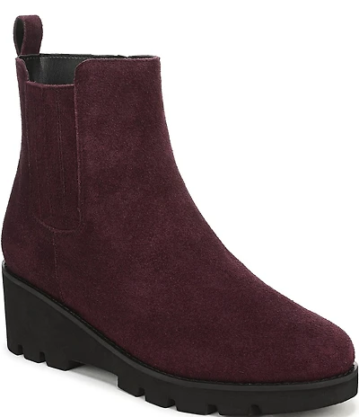Vionic Aria 2.0 Suede Lugged Wedge Booties